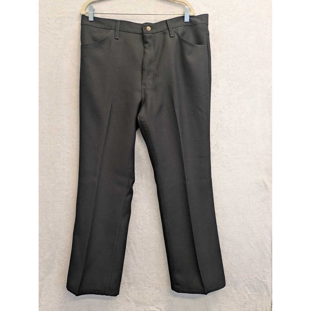 Wrangler Mens Black Dress Pants‎ 38x30 Career Casual Office Trousers